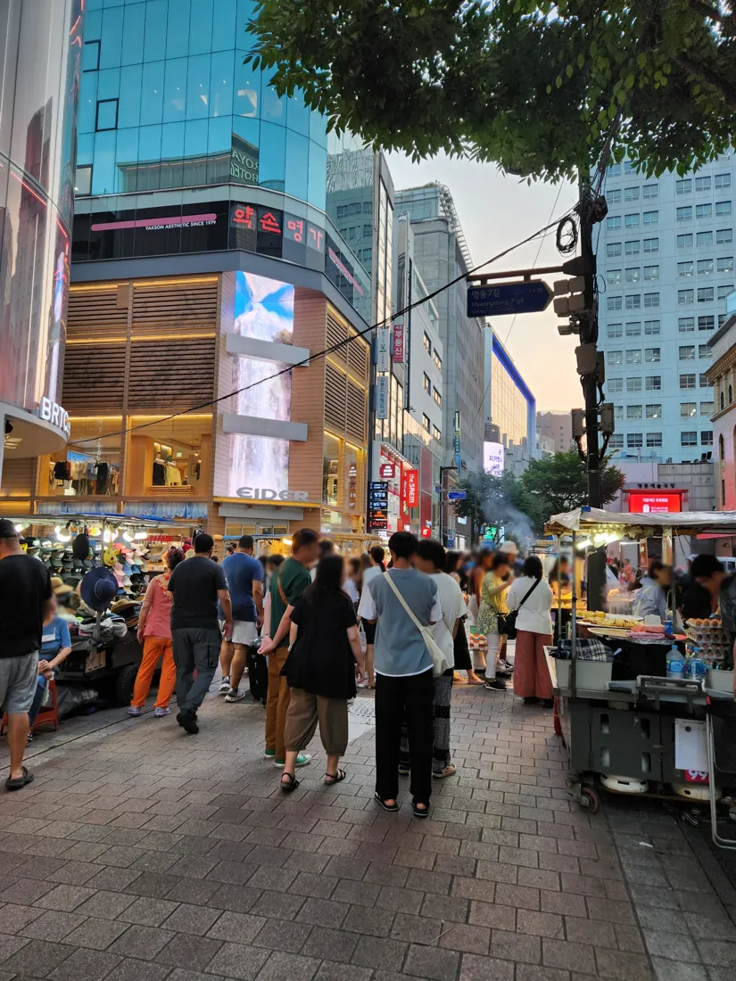 Shopping streets in Myeongdong, Seoul